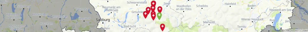 Kartenansicht für Apotheken-Notdienste in der Nähe von Kirchdorf (Oberösterreich)
